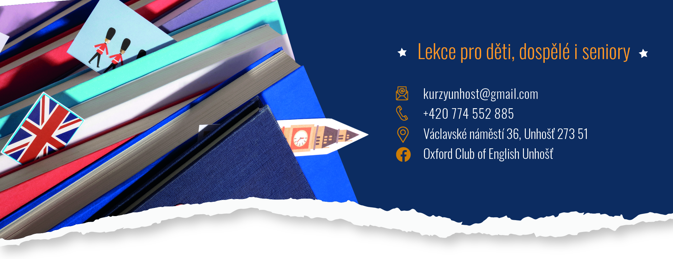 V&yacute;ukov&yacute; prostor Oxford Club of English v Unho&scaron;ti